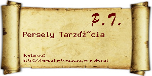 Persely Tarzícia névjegykártya